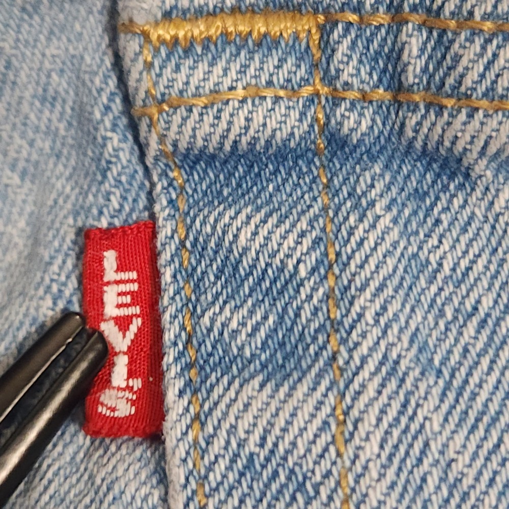 Levis Premium Ribcage Straight Jeans Light Wash High Rise Button Fly Size 27 - Picture 3 of 16